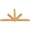 Ekena Millwork Kennewick Rough Sawn Timber Gable Bracket, Western Red Cedar, 108"W x 63"H x 4"D x 6"F, 14/12 Pitch GBW108X63X0406KEN00RWR - alternate 5